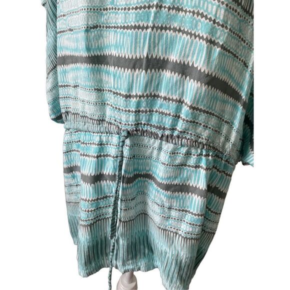 Maniki Batwing Swim Cover Dress Blue And White - Picture 5 of 12